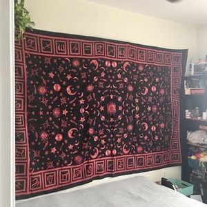 NEW Zodiac Tapestry Red and Black